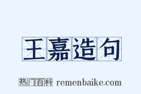 王嘉造句是什么意思的图片